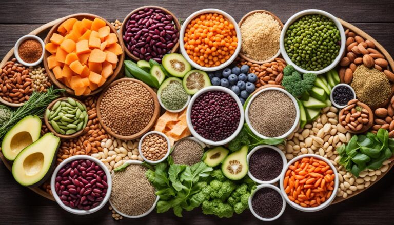 Nutritious foods rich in fiber and protein