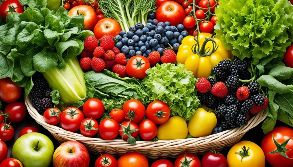 fruits and vegetables