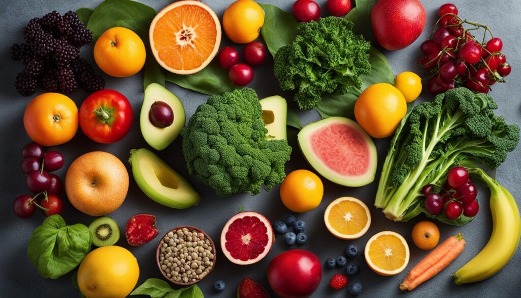 Low-glycemic fruits and nutrient-dense vegetables