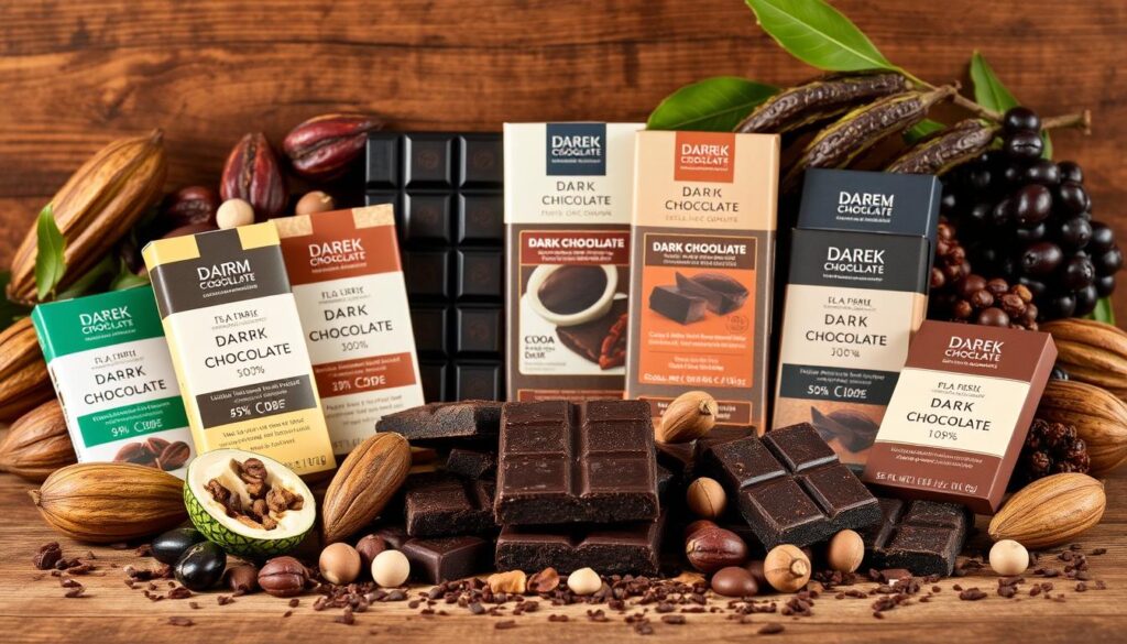 dark chocolate selection