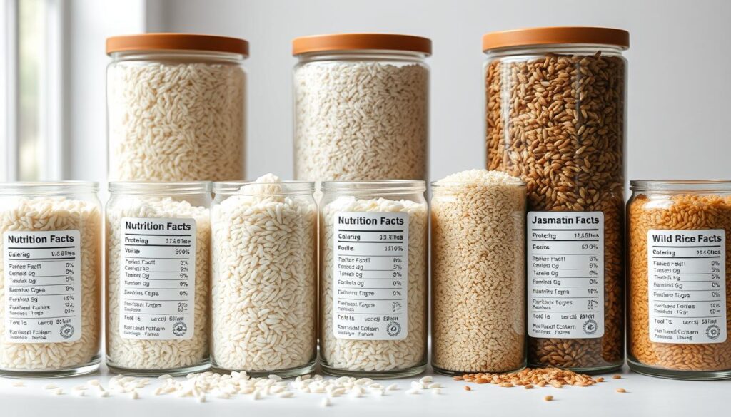 types of rice nutrition