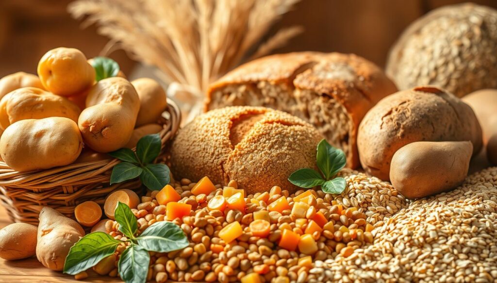 fiber-rich starchy foods