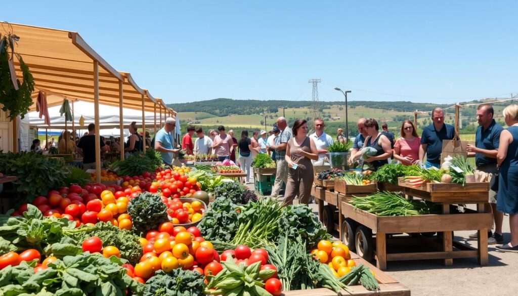 local farmers market produce