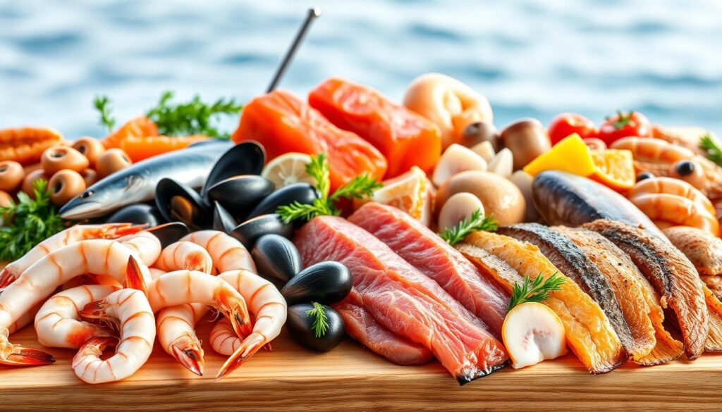 seafood for muscle growth