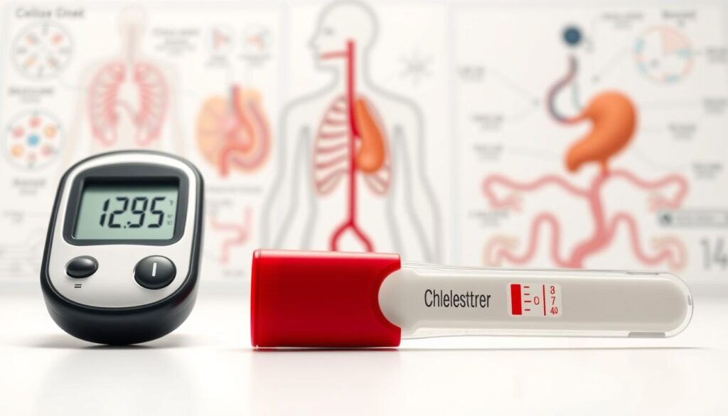 cholesterol and blood sugar health markers