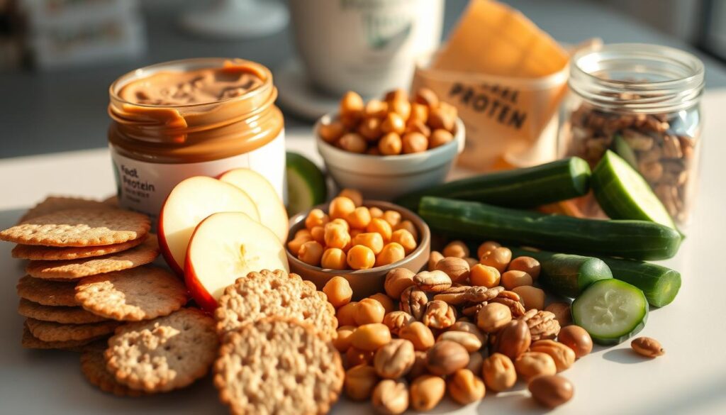 protein and fiber-rich snacks