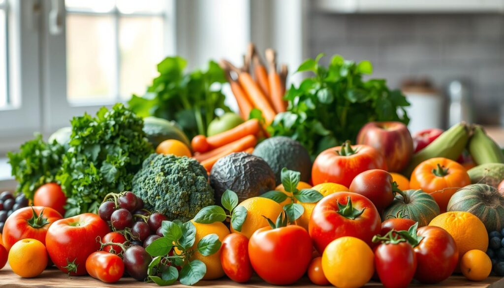 vegetables and fruits