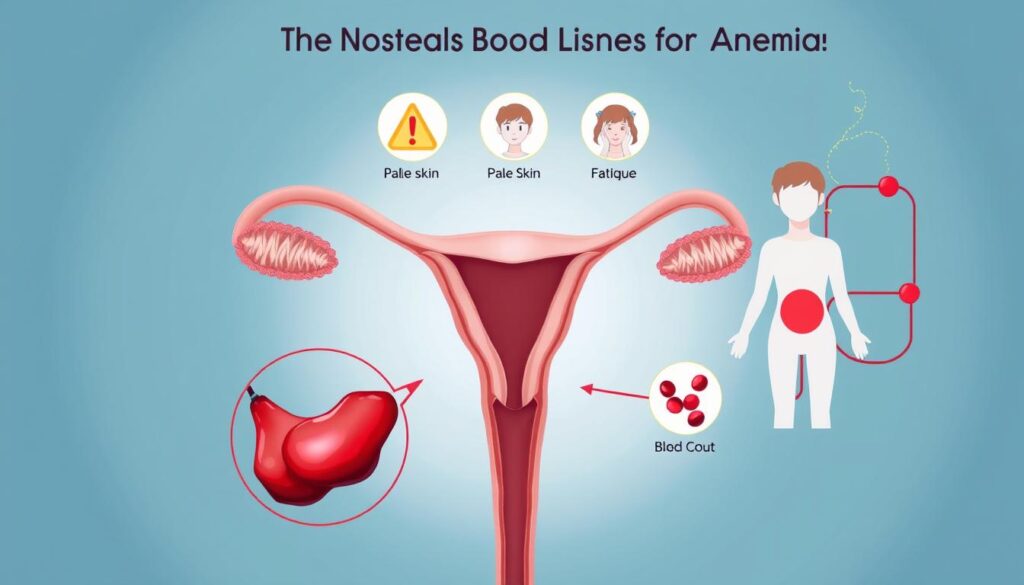 menstrual bleeding anemia symptoms and warning signs